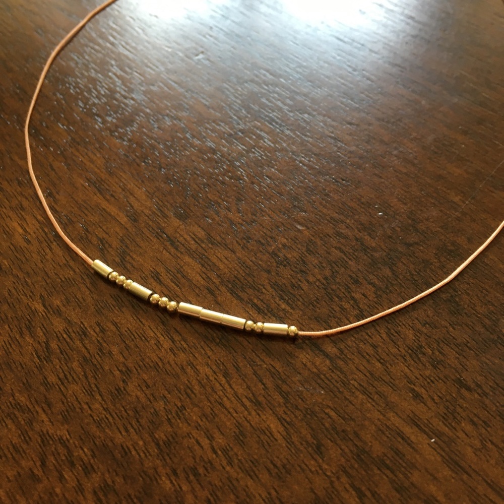Nwot “Dreamer” Morse Code Necklace